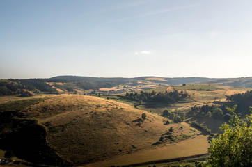 Paysage de Lozère en France