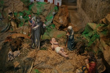 Nativity scene, Ein Karem Church of the Visitation