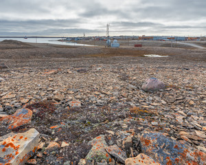 Overview of High Arctic Community of Cambridge Bay on Victoria Island
