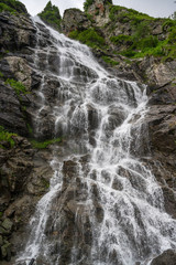 Cascade in Carpathian Mountains, in Transylvania (Romania)
