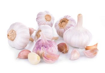 Garlic  Isolated on  white background