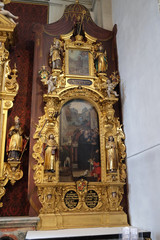 Obraz premium Saint Nicholas altar in the church of St. Leodegar in Lucerne, Switzerland