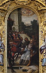 Obraz premium Altar of Saint Leodegar in the church of St. Leodegar in Lucerne, Switzerland