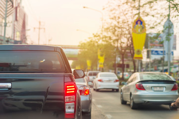 Traffic jam in bacngkok