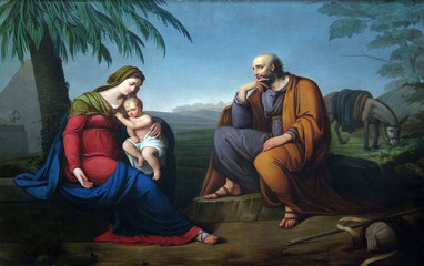 Holy Family, altarpiece in the Basilica of Saint Frediano, Lucca, Tuscany, Italy © zatletic