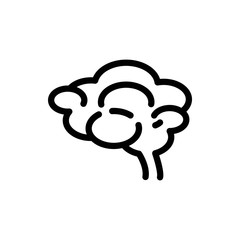 brain line vector icon