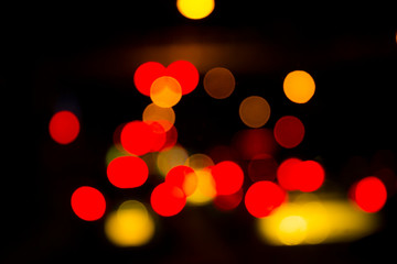 Abstract blur night traffic