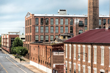 Old cotton mill in Columbus, Georgia. - obrazy, fototapety, plakaty