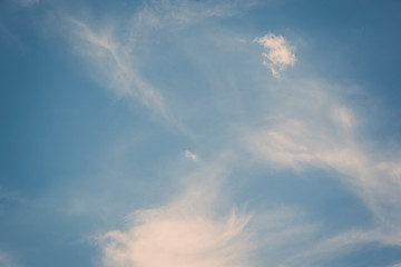 Blue sky and clouds background