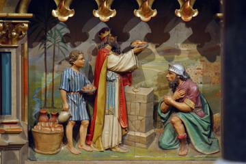 Obraz premium Meeting of Abraham and Melchizedek