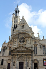 Fototapeta na wymiar Church Saint Etienne du Mont, Paris, France