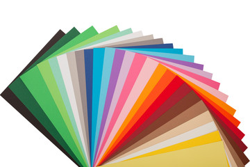 Obraz premium color palette guide on white background