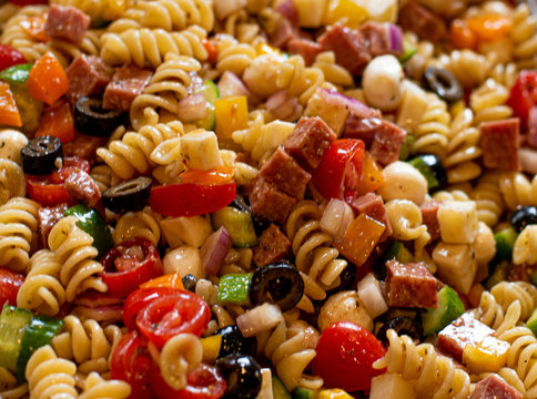 collage of italian pasta