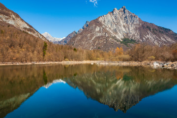 Lake of Vedana in Italy