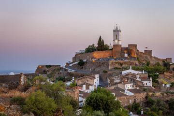 Fototapeta na wymiar Sunset view of Monsaraz village, Alqueva, Portugal
