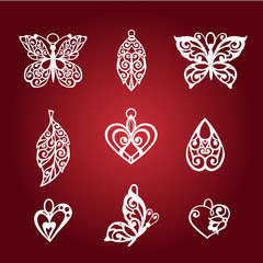 Set laser cutting template.