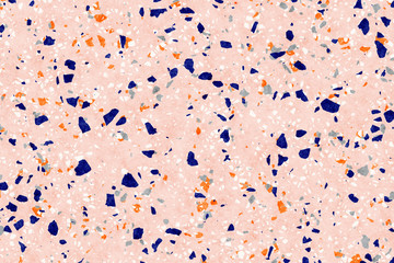 Terrazzo texture. Polished concrete floor and wall pattern. Color surface marble and granite stone, material for decoration