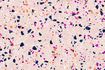 Terrazzo texture. Polished concrete floor and wall pattern. Color surface marble and granite stone, material for decoration
