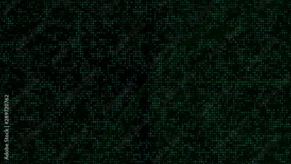 Aufkleber 4K Footage Square Particles Indicator Data Communication Flow Technology Futuristic Element	