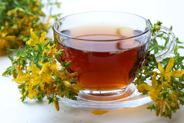 St. John's Wort tea ; Hypericum perforatum