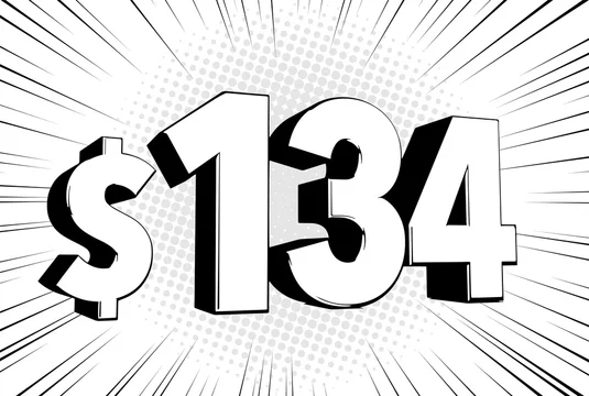 4 Four Price Symbol Comic Numbers Stock Vector (Royalty Free) 1484375828