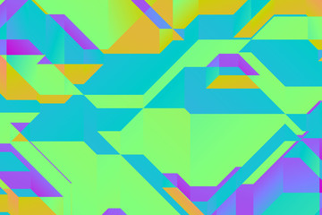 Modern geometric abstract background.  Bright colorful banner with a trendy gradient shapes