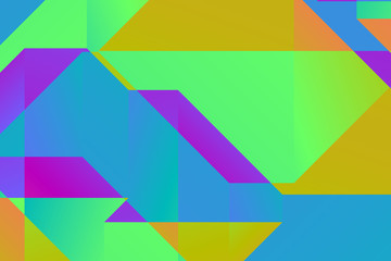 Modern geometric abstract background.  Bright colorful banner with a trendy gradient shapes