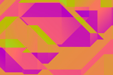 Modern geometric abstract background.  Bright colorful banner with a trendy gradient shapes