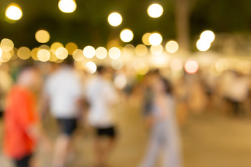 Festival Event Party with People Abstract Blurred Background.