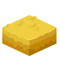 Soil layers vector isometric image