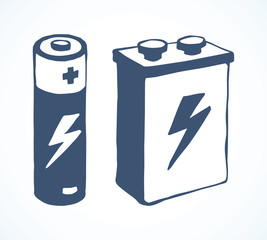 Battery. Vector drawing