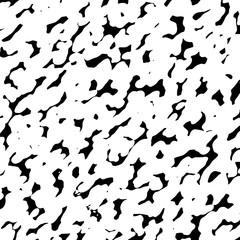 Hand draw art abstract wallpaper concept halftone monochrome black design random shape isolated on white design element