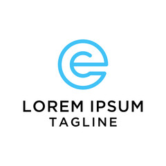 initial letter logo EE, logo template