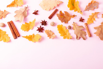 Fall leaves autumn background