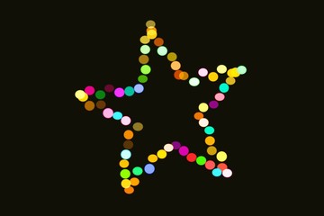 Christmas bokeh background light