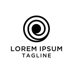 Icon Spiral Logo Design Template