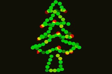 Christmas bokeh background light