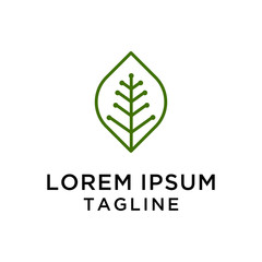 Leaf Tech Logo Design Template