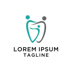 Dental Family Logo  Design Vector