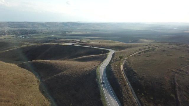 Mountain road in Chechen Republic, North Caucasus, Russia