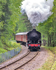 old steam engine locomotive