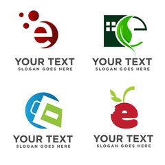 E Letter Logo collection