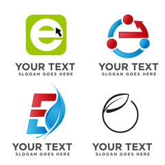 E Letter Logo collection
