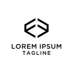 initial letter logo FF, logo template 