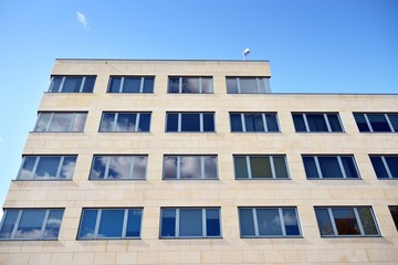 Fototapeta premium The windows of a modern building for offices. Business buildings architecture.