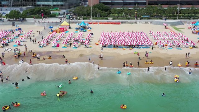 Haeundae Beach in Busan Korea