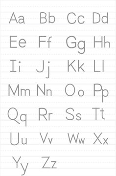 The English alphabet itself has 26 consonant symbols.The use of text fonts.Capital letters and lowercase letters.Handwriting for kids.