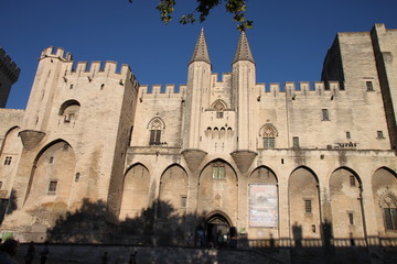 Fototapeta na wymiar Palace of Papas in Avignon