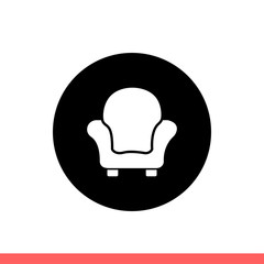 Armchair vector icon