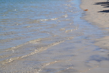 water on beach